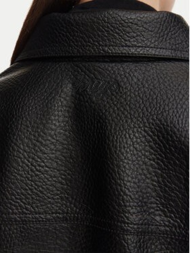 HUGO Kurtka z imitacji skóry Anilena-1_B 50563267 Czarny Relaxed Fit