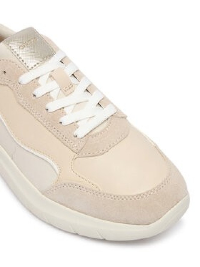 Geox Sneakersy D Plummery D65YNA 5422 C5V1Z Beżowy jasny