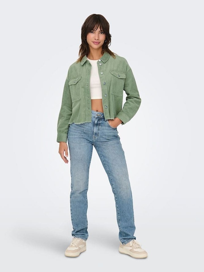 ONLY Kurtka dżinsowa w kolorze zielonym rozmiar: XS