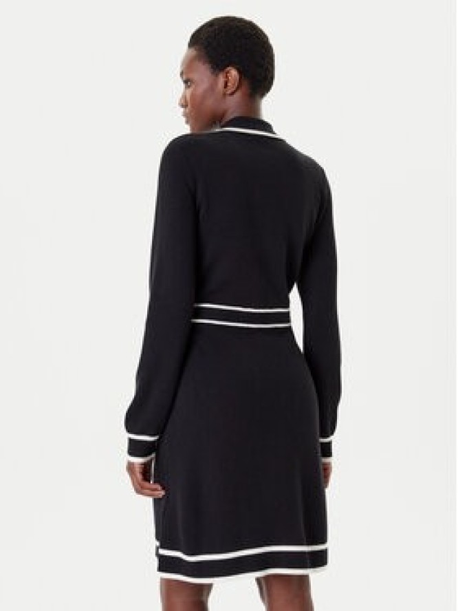 Liu Jo Sport Sukienka dzianinowa TF5251 MS59L 03N66 Czarny Regular Fit