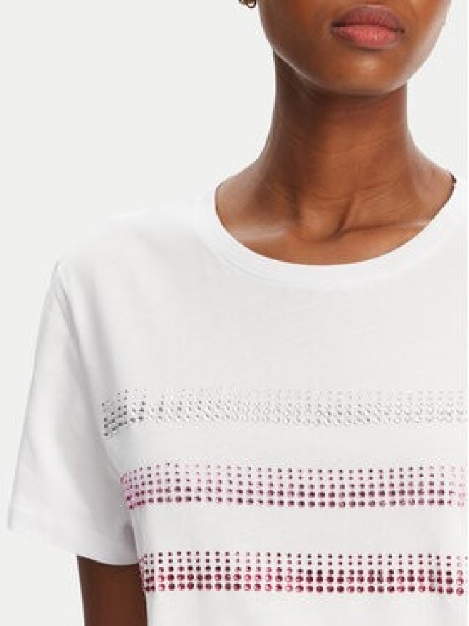 Marella T-Shirt Foglia 2515971042 Biały Regular Fit