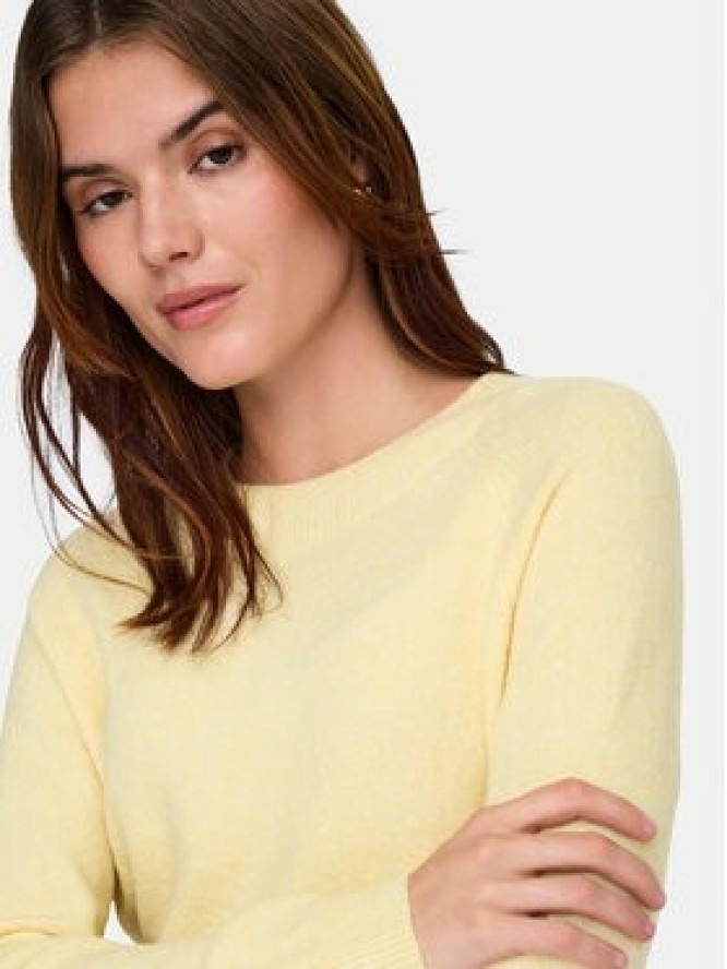 ONLY Sweter Rica 15204279 Żółty Regular Fit