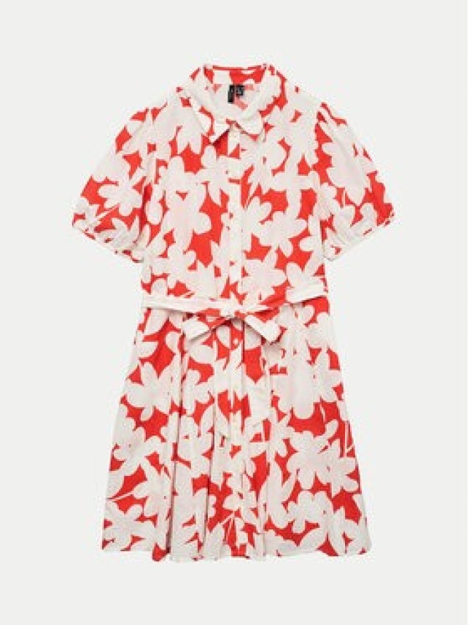 Vero Moda Sukienka koszulowa Dicthe 10303728 Czerwony Regular Fit
