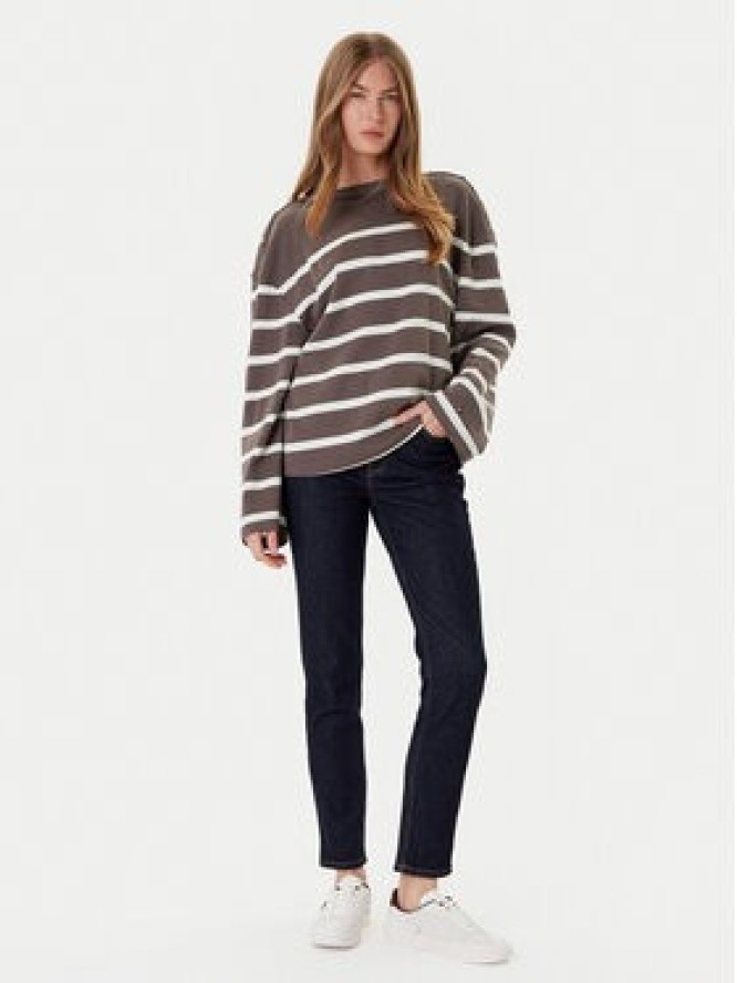 Tommy Hilfiger Bluzka Gold Button WW0WW45760 Brązowy Relaxed Fit