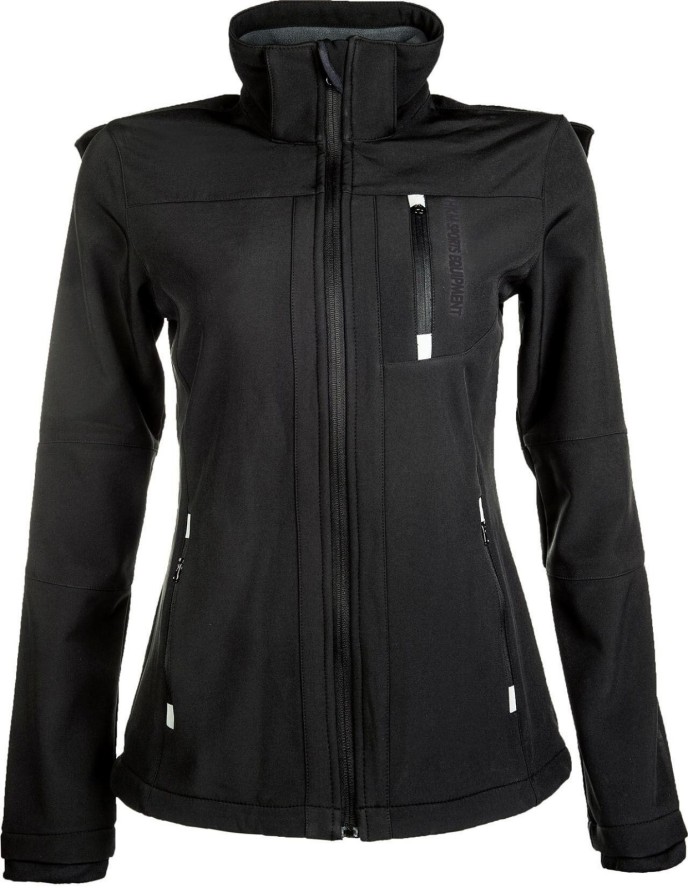 Kurtka jeździecka z odpinanym kapturem damska HKM Softshell