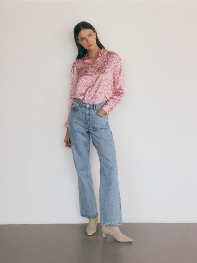 Koszula w zwierzęcy wzór - wielobarwny