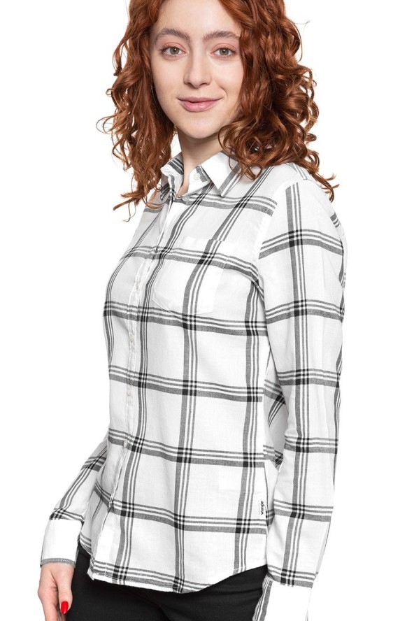 KOSZULA DAMSKA KOSZULA WRANGLER REGULAR 1PKT SHIRT OFF WHITE W5Q5OR737 112130294