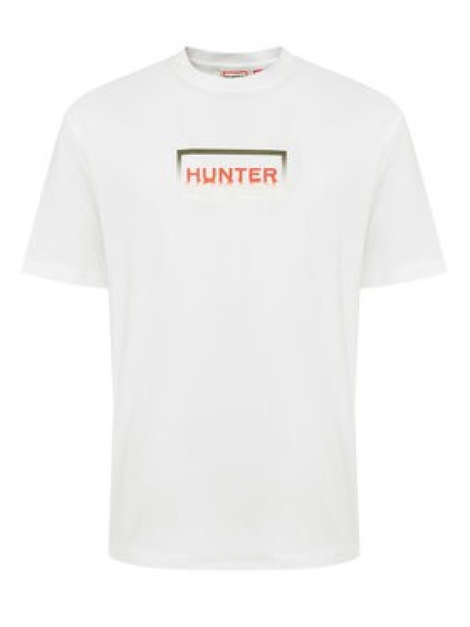 Hunter T-Shirt Abele UNISEX HARU0007251 Biały Regular Fit
