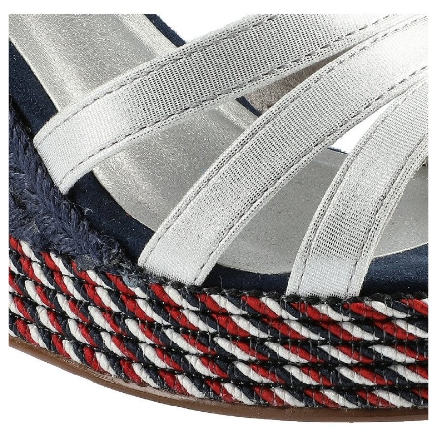 Białe Sandały Tamaris Damskie Buty Na Koturnie