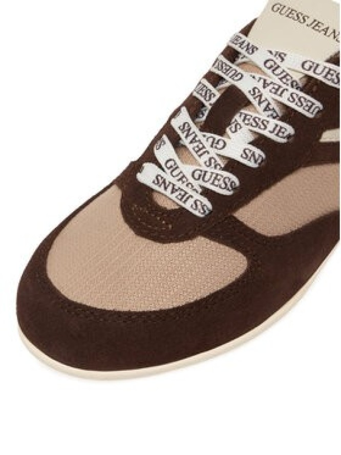 Guess Jeans Sneakersy EO-GJ2128 Brązowy ciemny