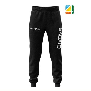 Spodnie dresowe Givova Spodnie Big Logo Czarne Czarne