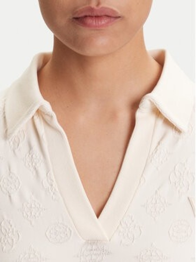 Guess Sukienka codzienna V5YK05 Z3OA0 Écru Regular Fit