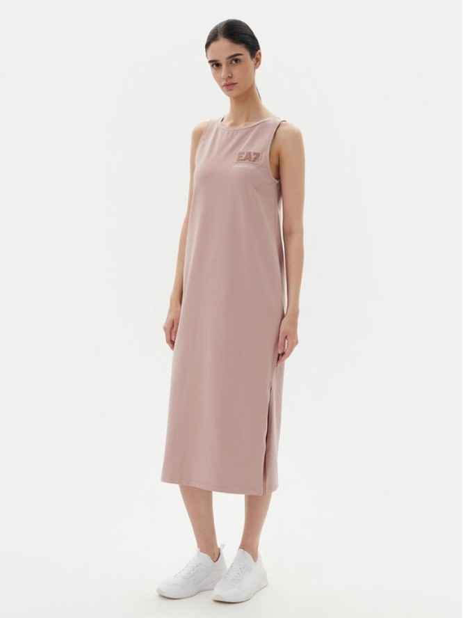 EA7 Emporio Armani Sukienka codzienna 7W000180 AF12484 U4079 Różowy Regular Fit