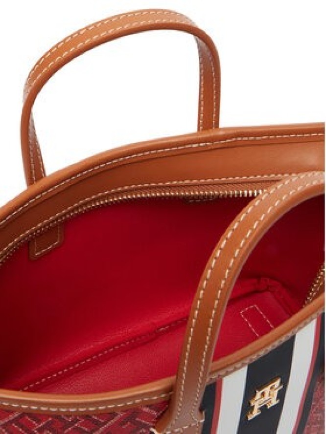 Tommy Hilfiger Torebka Th Monoplay Mini Tote Stripe Le AW0AW18389 Czerwony