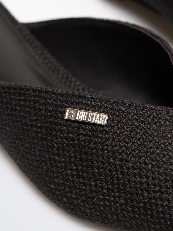 Klapki damskie eleganckie czarne RR274210 906