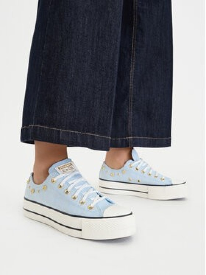 Converse Trampki Chuck Taylor All Star Heathered Glam A17596C Niebieski