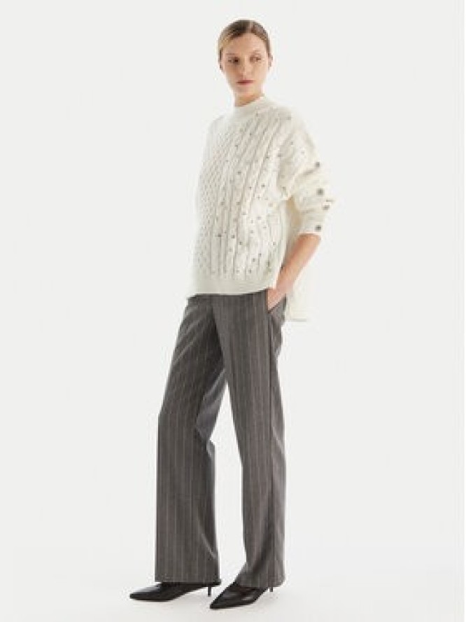 Fracomina Golf FR25WT7037K47101 Écru Relaxed Fit