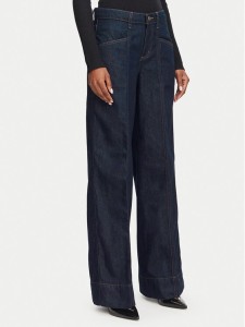 Guess Jeans Jeansy W6YA05 D1179 Granatowy Wide Leg