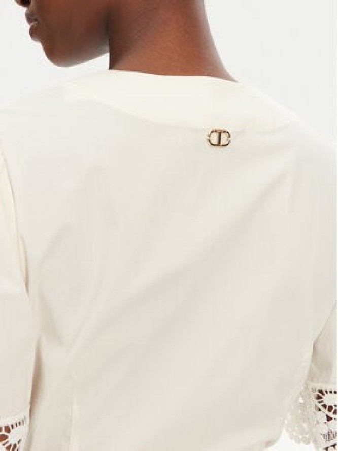 TWINSET Sukienka codzienna 251TT2091 Écru Loose Fit