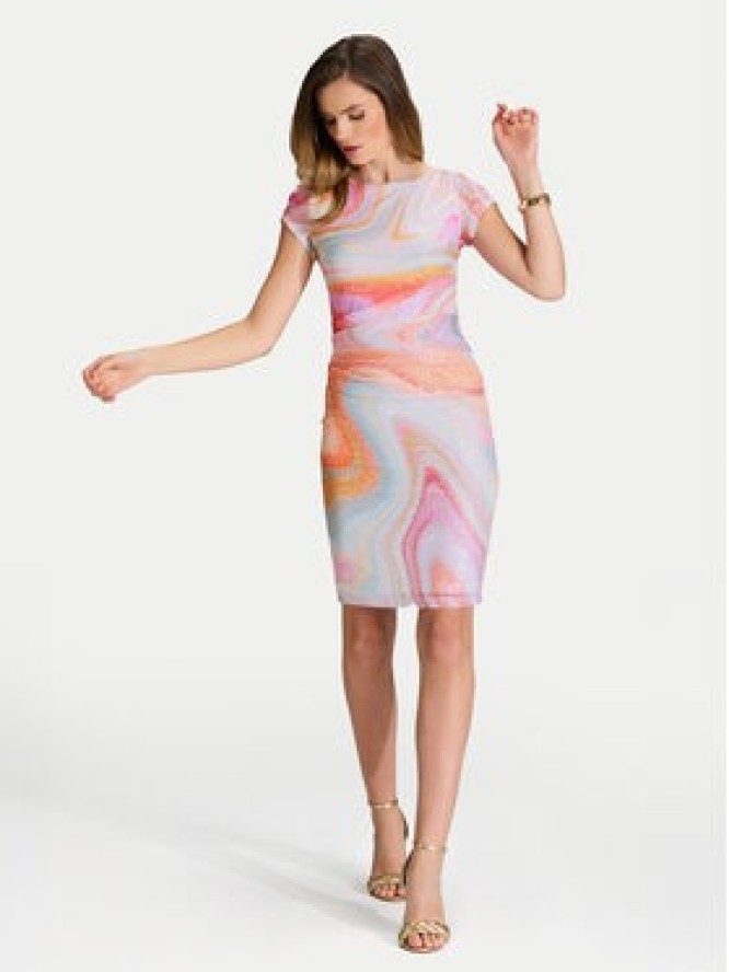 Swing Sukienka koktajlowa 5AI21200 Kolorowy Slim Fit