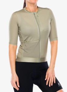 Koszulka kolarska damska Odlo Explorer Pro T-Shirt S/U Collar S/S Full Zip