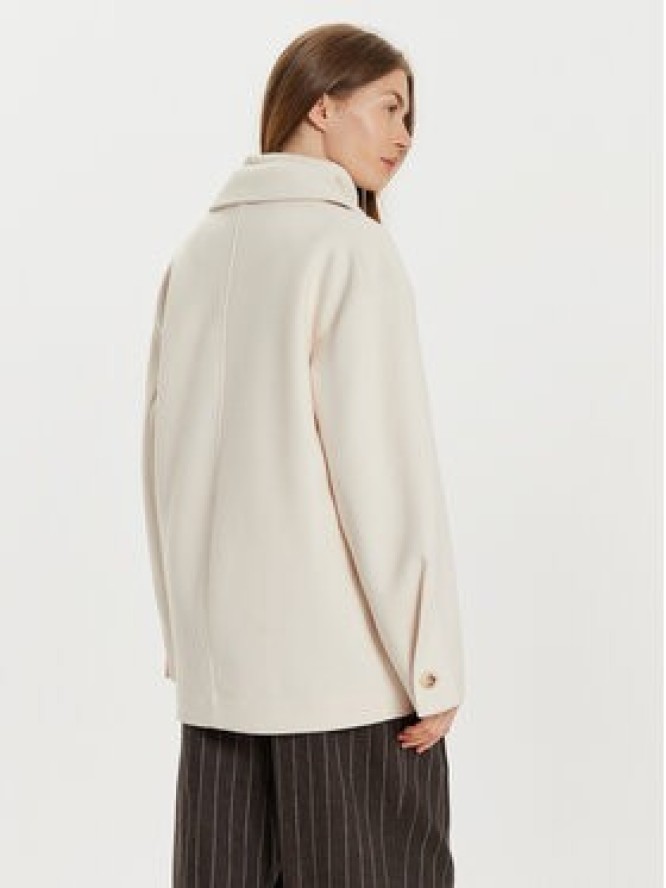 Gina Tricot Płaszcz przejściowy 22830 Biały Regular Fit