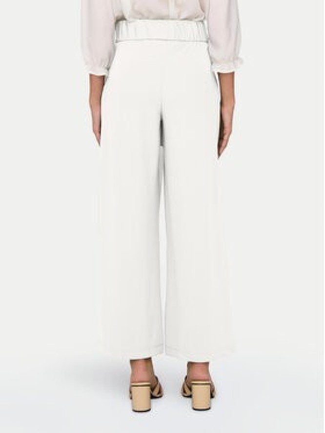 JDY Spodnie materiałowe Geggo 15208430 Biały Wide Leg