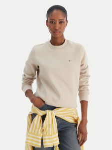Tommy Jeans Bluza Flag DW0DW19959 Beżowy Regular Fit