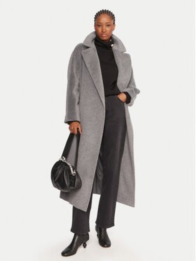 Weekend Max Mara Płaszcz wełniany Tempera 2525016082 Szary Regular Fit