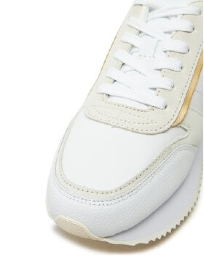 Tommy Hilfiger Sneakersy Lux Monogram Runner FW0FW08387 Biały