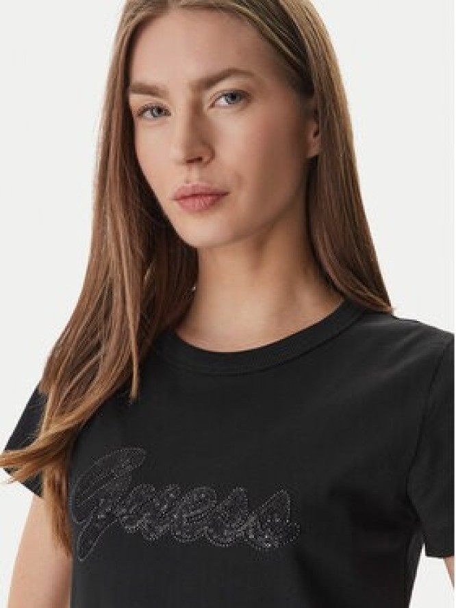 Guess T-Shirt W6GI08 K3023 Czarny Regular Fit