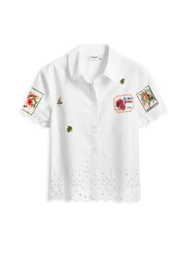Desigual Koszula Afrodita 25SWCW17 Biały Regular Fit