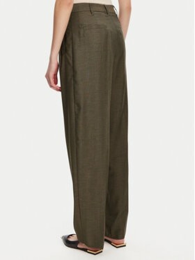 Marella Spodnie materiałowe Hull 2523136161 Khaki Loose Fit