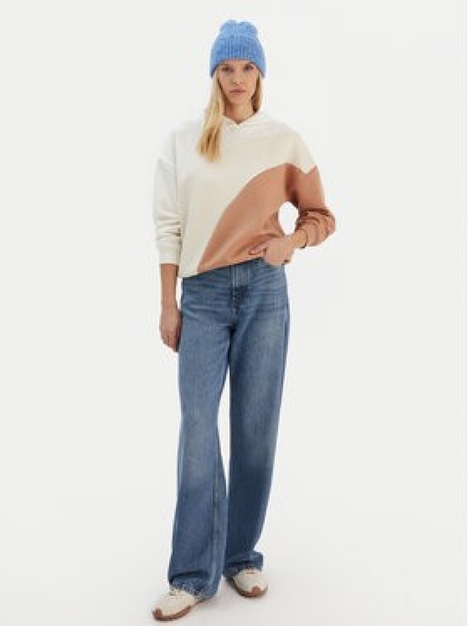 Roxy Bluza ERJFT04868 Beżowy Relaxed Fit