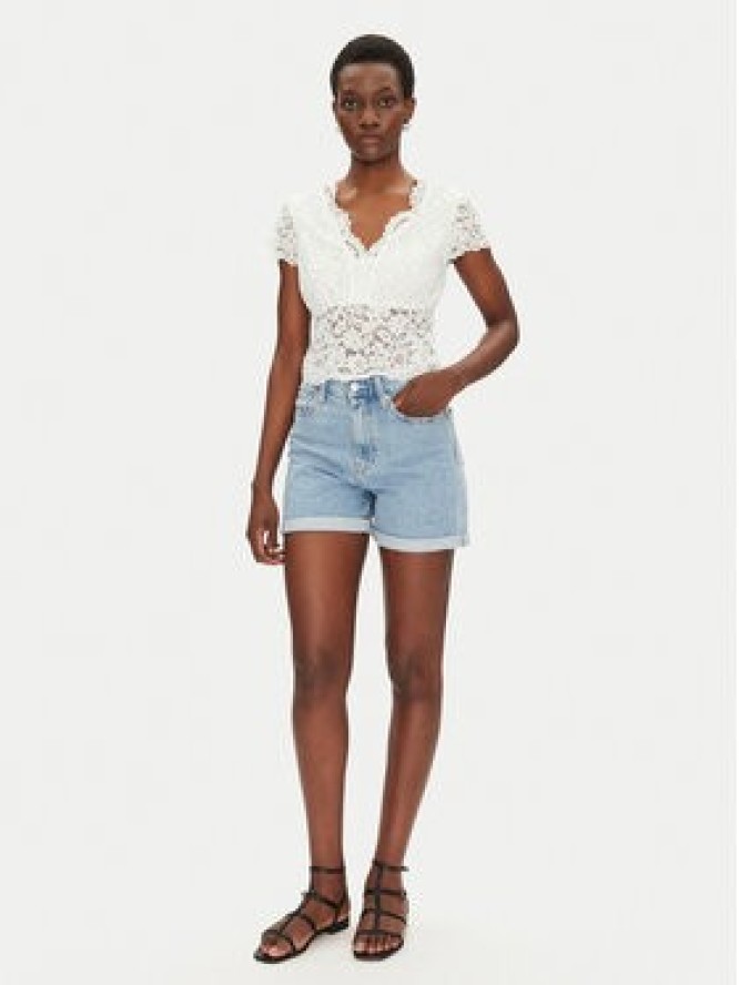 Morgan Bluzka 241-DANSA Écru Slim Fit