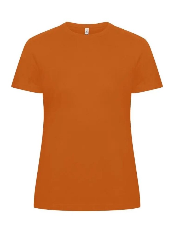clique Classic OC-T Women T-shirt z bawełny organicznej, pomarańczowy