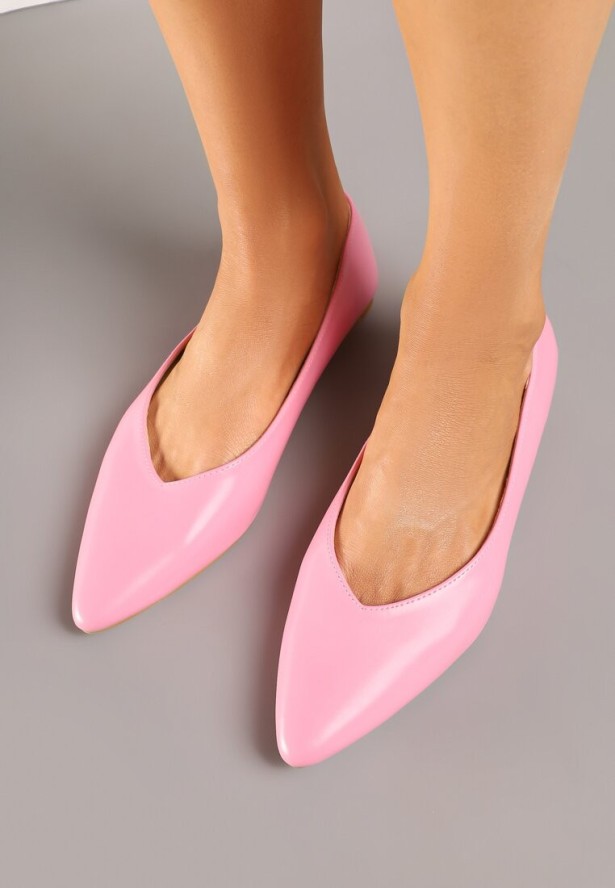 Fuksjowe Balerinki Vices z Migdałowym Noskiem Neomaria