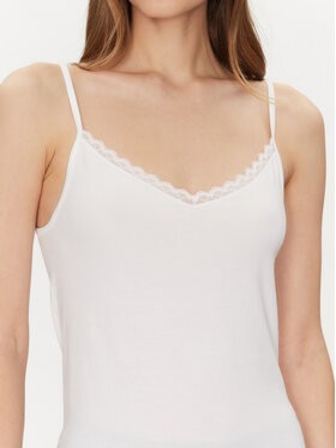 Triumph Top Feel Of Cotton 10224994 Biały Slim Fit