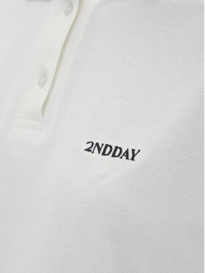 2NDDAY Polo Aralena 2252248329 Biały Loose Fit