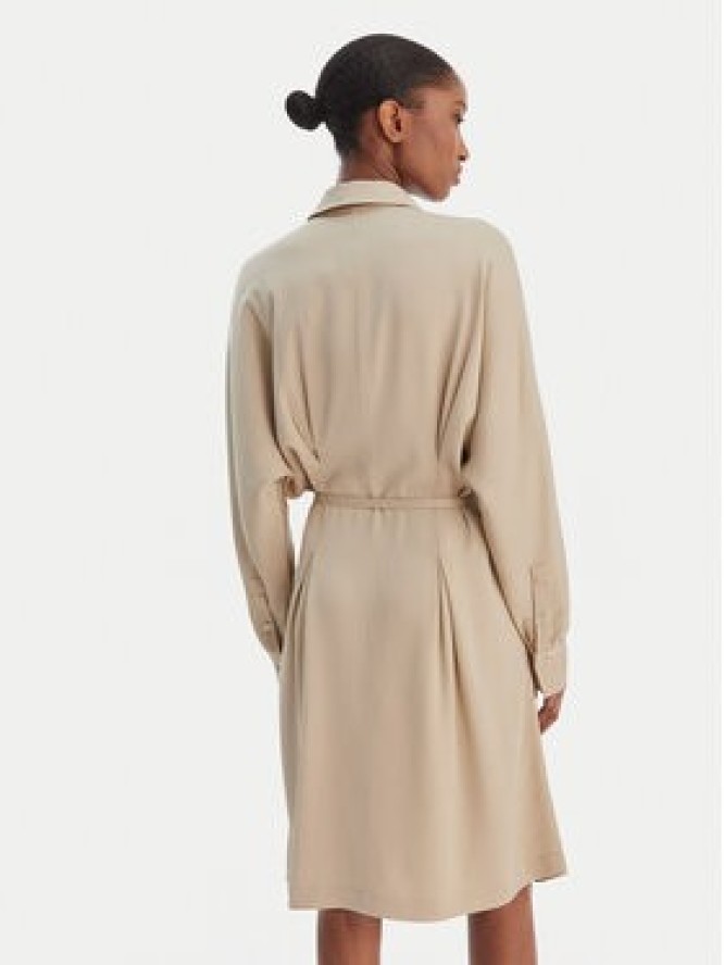 BOSS Sukienka koszulowa Dolala 50552373 Beżowy Relaxed Fit