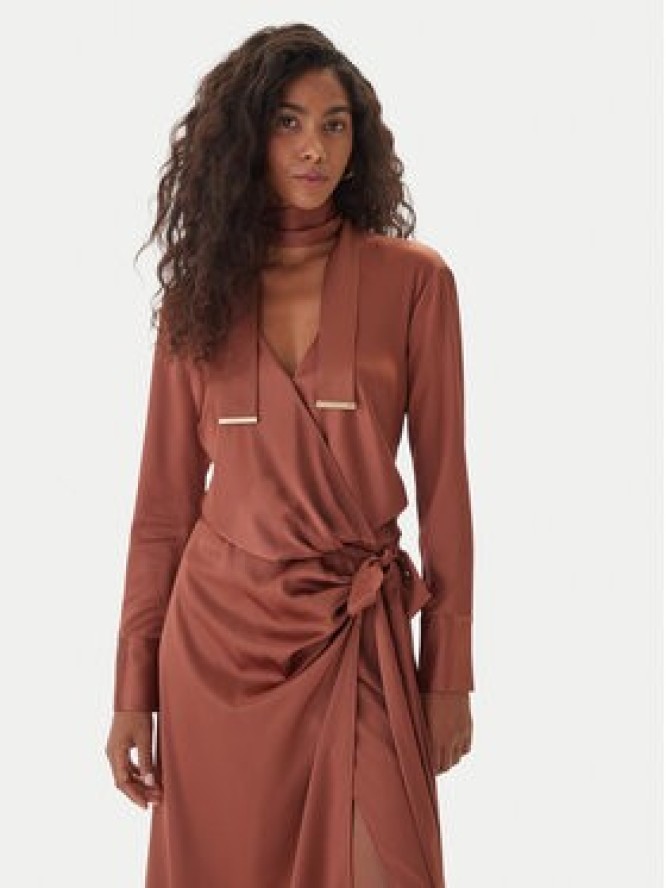 Marciano Guess Sukienka wieczorowa 5GGK00 7246A Bordowy Regular Fit