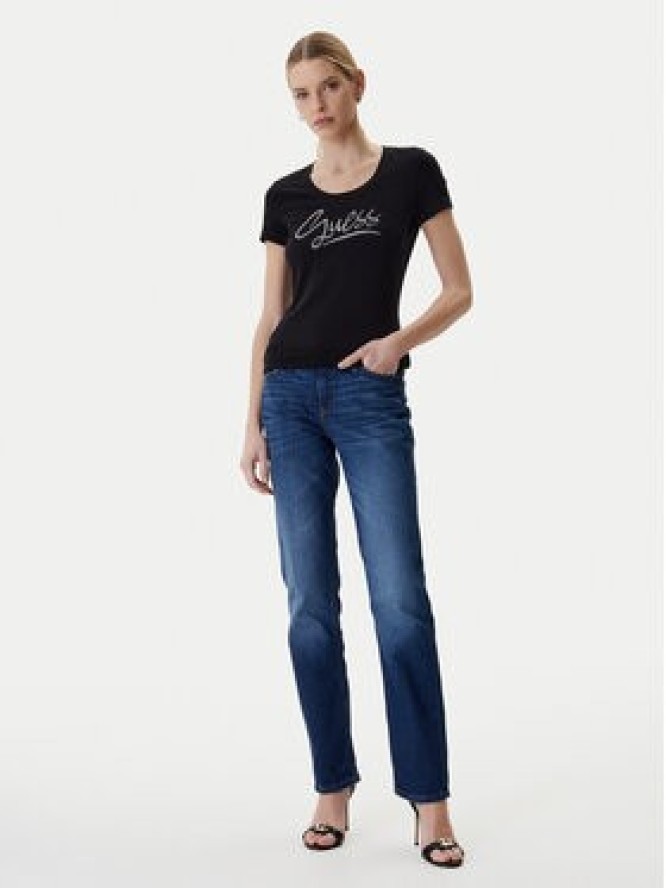 Guess T-Shirt W6RI24 J1314 Czarny Regular Fit