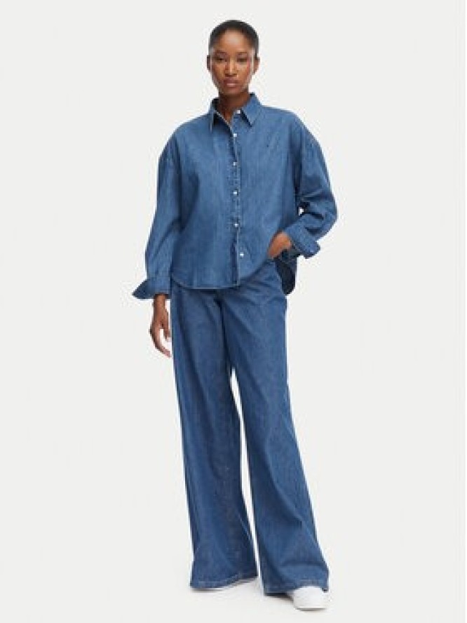 Tommy Hilfiger Jeansy 70'S WW0WW52156 Niebieski Wide Leg