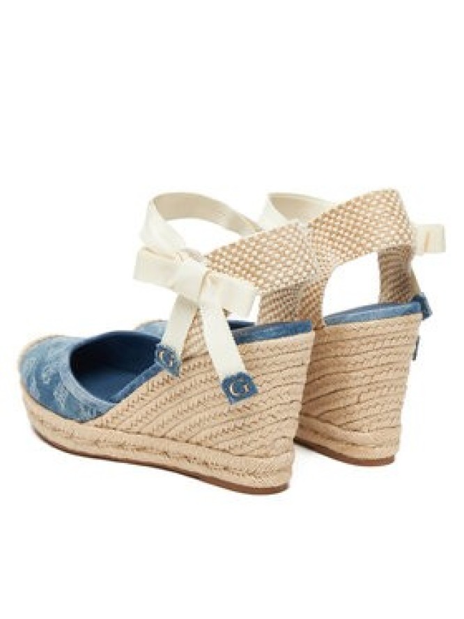 Guess Espadryle FLJCYR DEN04 Niebieski