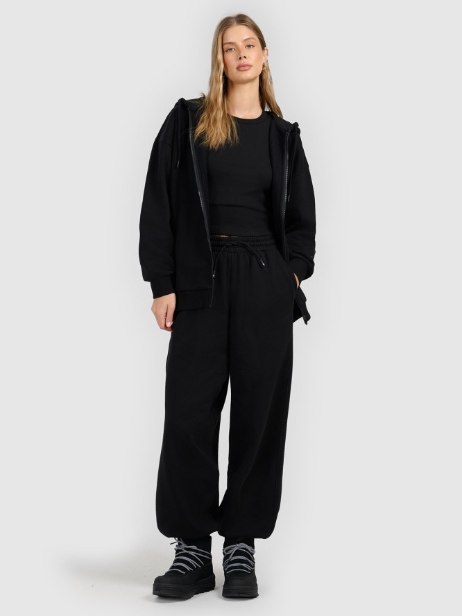 4F Bluza dresowa rozpinana z kapturem damska - czarna L