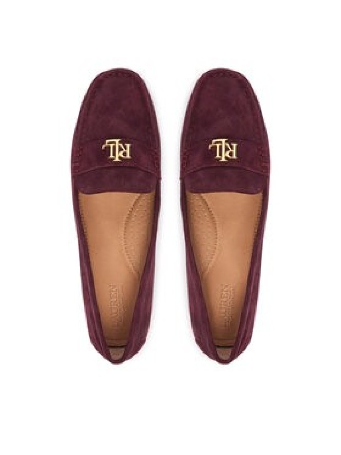 LAUREN RALPH LAUREN Mokasyny Barnsbury 802821629037 Bordowy