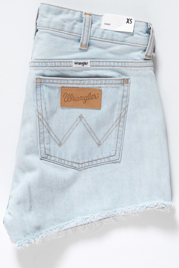 DAMSKIE SPODENKI WRANGLER THE SHORT ICY BLUE W27XVA243 112128210