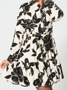 Sukienka w kwiaty - wielobarwny