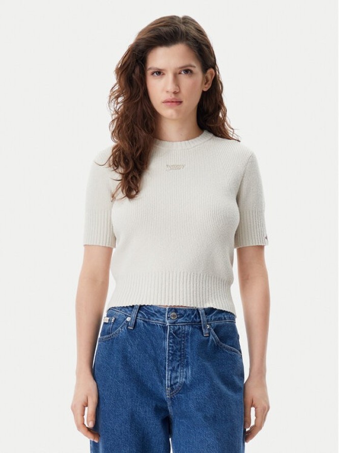 Tommy Jeans Sweter DW0DW20380 Beżowy Regular Fit