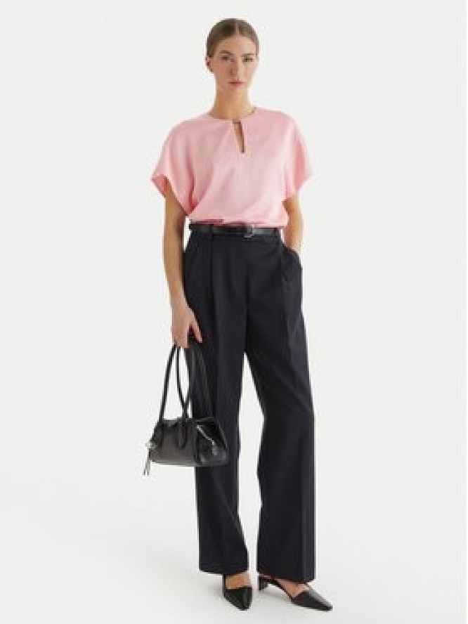 Calvin Klein Bluzka LV044F150G Różowy Regular Fit